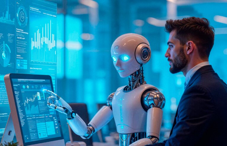 man-robot-working-together-high-tech-office